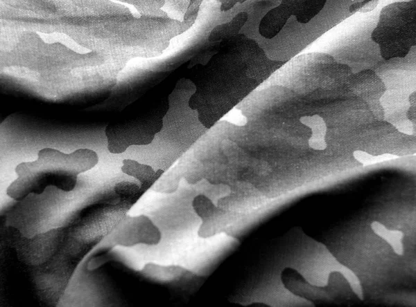 黑白相间的军服图案 效果模糊 抽象背景和纹理 — 图库照片