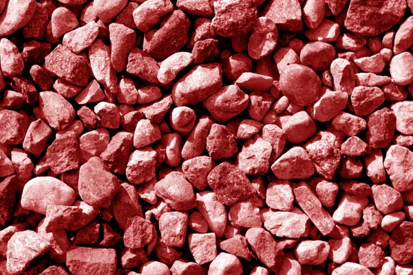 Montón Pequeñas Piedras Grava Tono Rojo Fondo Natural Estacional —  Fotos de Stock