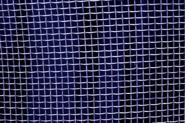 Metal kafes ızgara desen mavi ses tonuyla. Arka plan ve doku.