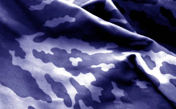 Στρατιωτική Στολή Μοτίβο Blur Επίδραση Μπλέ Τόνο Αφηρημένα Φόντο Και — Φωτογραφία Αρχείου