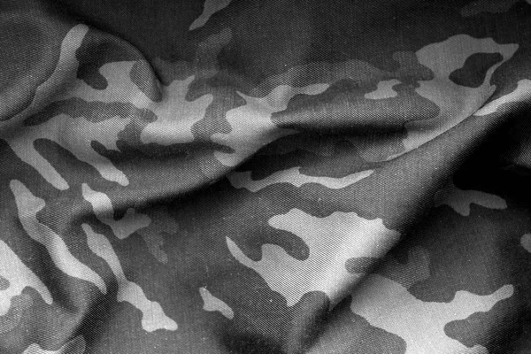 Vojenská Uniforma Vzor Efekt Rozostření Černé Bílé Abstraktní Pozadí Textury — Stock fotografie