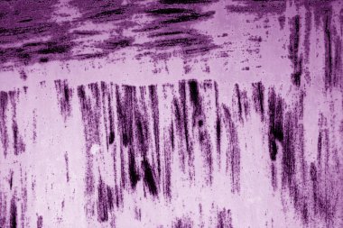 Mor tonda paslı metal yüzey. Soyut arkaplan ve doku.