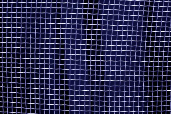 Metal Mesh Grid Pattern Blue Tone Abstract Background Texture — Stock Photo, Image