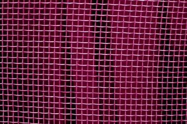 Metal kafes ızgara desen pembe tonda. Arka plan ve doku.