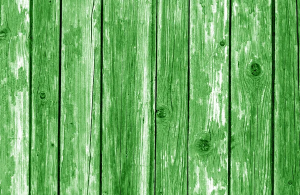 Eski Ahşap Çit Model Yeşil Renkli Arka Plan Tasarım Için — Stok fotoğraf