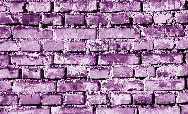Ворчливая Кирпичная Стена Фиолетовом Тоне Абстрактный Фон Текстура Дизайна — стоковое фото