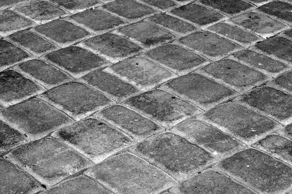 Cobble Stone Pavement Black White Abstract Background Texture Design — Stock Photo, Image