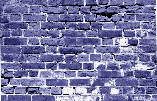 Grungy Weahered Brick Wall Blue Tone Abstract Background Texture Design — Stock Photo, Image