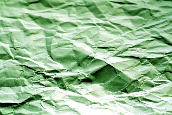 Τσαλακωμένο Φύλλο Χαρτί Blur Επίδραση Πράσινο Τόνο Αφηρημένα Φόντο Και — Φωτογραφία Αρχείου