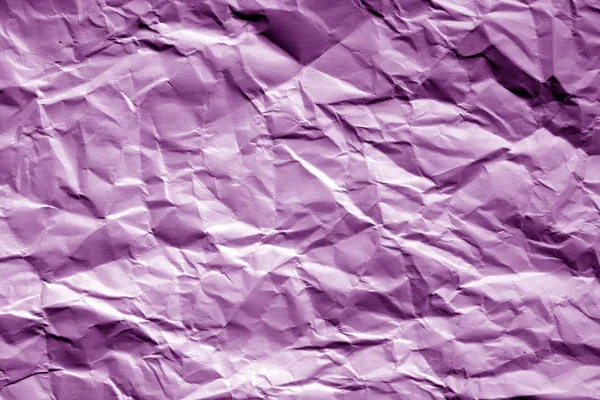 Crumpled Sheet Paper Purple Tone Abstract Background Texture Design — Stock Photo, Image