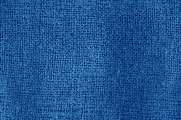 深蓝色的麻袋布纹理 用于设计的抽象背景和纹理 — 图库照片