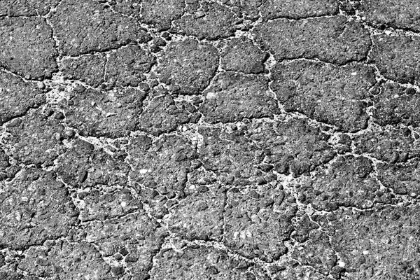 Разбитая Асфальтовая Поверхность Черно Белой Абстрактный Фон Текстура Дизайна — стоковое фото