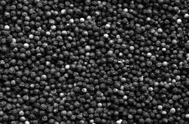 Karabiber yakın çekim ile bulanıklık etkisi siyah ve beyaz. Arka plan ve tasarım için doku.