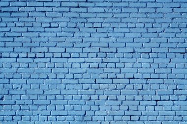 Mavi renk eski eski tuğla duvar yüzeyi. Arka mimari plan ve tasarım için doku.