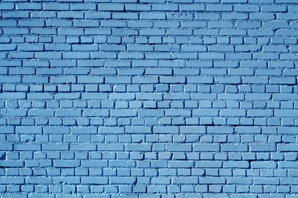 Color Azul Viejo Grueso Ladrillo Superficie Pared Fondo Arquitectónico Abstracto — Foto de Stock