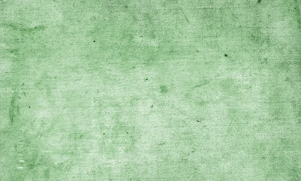 Oude Grungy Canvas Patroon Met Vuile Vlekken Groene Toon Abstract — Stockfoto