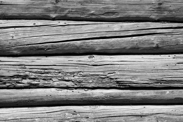 Old Grunge Wooden Wall Pattern Black White Abstract Background Texture — Stock Photo, Image