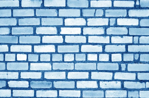 海军蓝色调老蹩脚砖墙表面 抽象的建筑背景和设计纹理 — 图库照片
