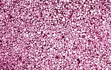 Pembe tonda küçük taştan duvar. Arka plan ve tasarım için doku.