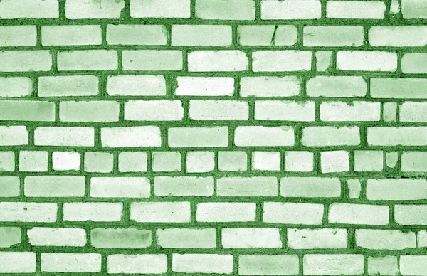 Grungy Weahered Brick Wall Green Tone Abstract Background Texture Design — Stock Photo, Image