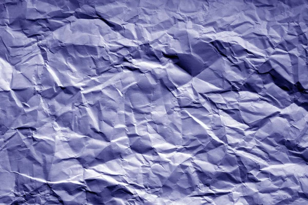 Crumpled Sheet Paper Blur Effect Blue Tone Abstract Background Texture — Stock Photo, Image