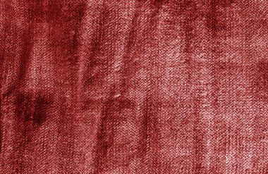 Kırmızı renkli kot kumaş deseni. Arka plan ve tasarım için doku.
