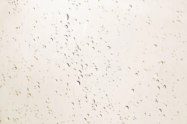 Blured Water Drops Window Brown Tone Seasonal Background Texture Design — Stock Photo, Image