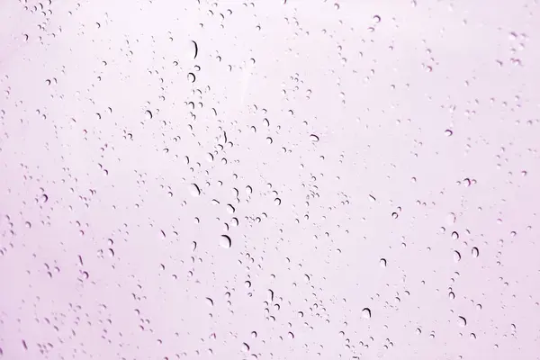 Blured Water Drops Window Purple Tone Seasonal Background Texture Design — Stock Photo, Image