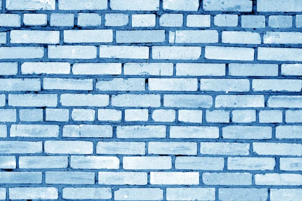 Old Grungy Brick Wall Surface Navy Blue Tone Abstract Architectural — Stock Photo, Image