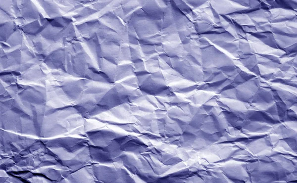 Zerknülltes Blatt Papier Blauem Ton Abstrakter Hintergrund Und Textur Für — Stockfoto
