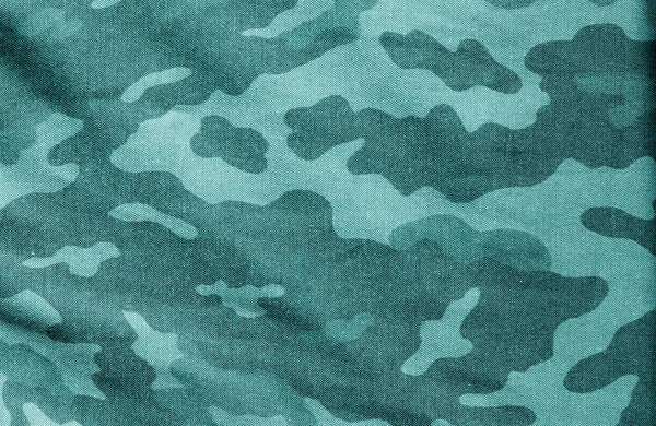 Gamla Kamouflage Tyget Cyan Tonen Abstrakt Bakgrund Och Textur För — Stockfoto