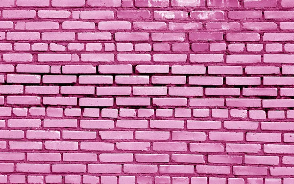 砖墙表面为粉红色色调 抽象的建筑背景和结构的设计 — 图库照片