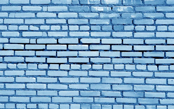 Brick Wall Surface Navy Blue Tone Abstract Architectural Background Texture — Stock Photo, Image