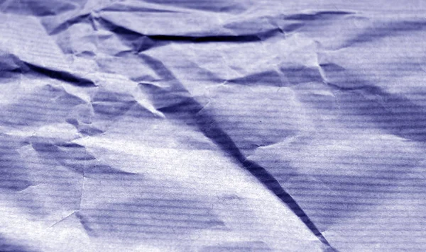 Feuille Papier Froissée Avec Effet Flou Dans Ton Bleu Contexte — Photo