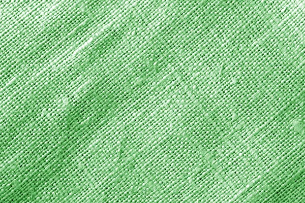 Pamut Ronggyal Textúra Zöld Színű Absztrakt Háttér Textúra Design — Stock Fotó