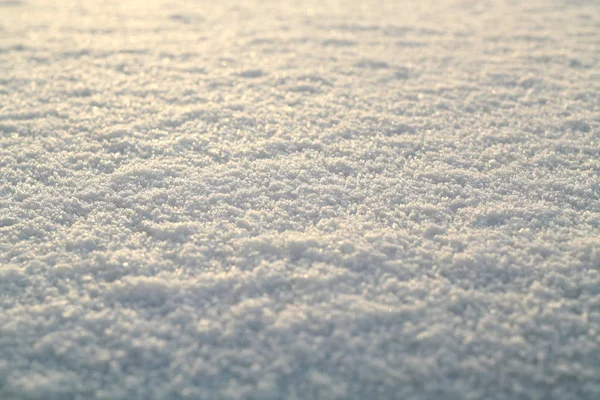 Nieve Sobre Luz Del Sol Con Efecto Difuminado Fondo Estacional — Foto de Stock