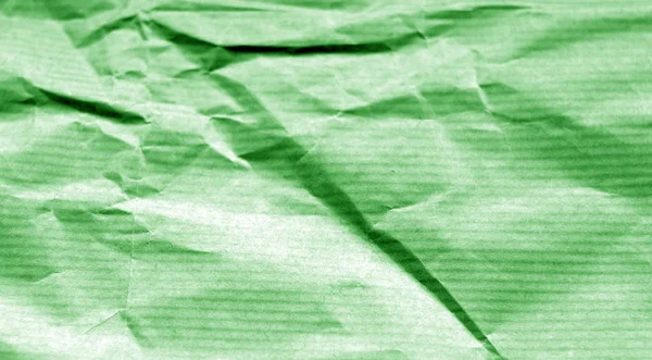 Crumpled Sheet Paper Blur Effect Green Tone Abstract Background Texture — Stock Photo, Image