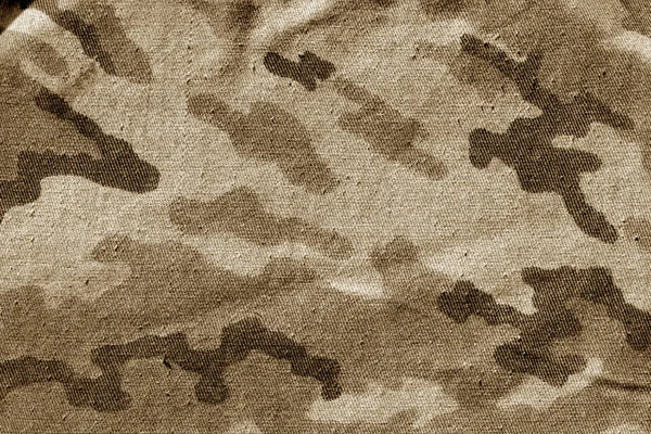 Vuile Camouflage Doek Bruine Toon Abstracte Achtergrond Textuur Voor Ontwerpideeën — Stockfoto