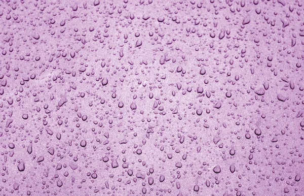 Water Drops Car Surface Purple Tone Abstract Background Texture Design — Stock Photo, Image