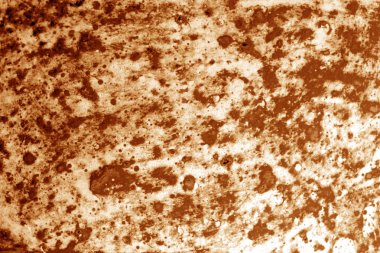 Eski seramik tabak yakın çekim turuncu tonda bir parçası. Arka plan ve tasarım için doku.