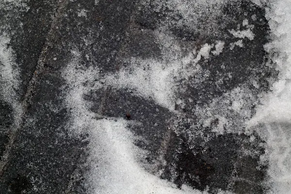 舗装上の雪します 壁紙やデザインのための季節の背景 — ストック写真