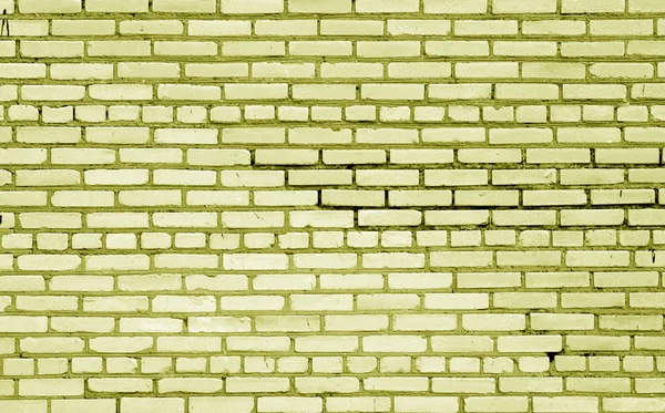 Old Brick Wall Surface Yellow Tone Abstract Architectural Background Texture — Stock Photo, Image