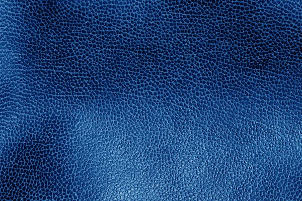 Azul Marinho Tonificado Textura Couro Resistido Contexto Abstrato Textura Para — Fotografia de Stock