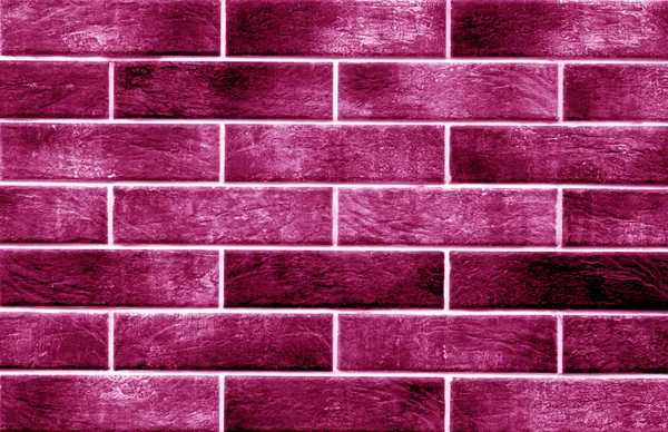 ピンク色で装飾的なレンガの壁 抽象的な背景とデザインのためのテクスチャ — ストック写真