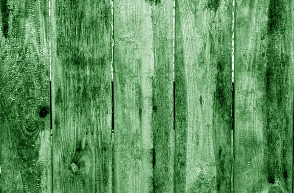 Verweerde Houten Hek Groene Kleur Abstracte Achtergrond Textuur Voor Ontwerp — Stockfoto