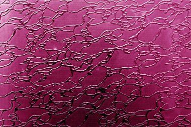 Pembe tonda desenli cam.