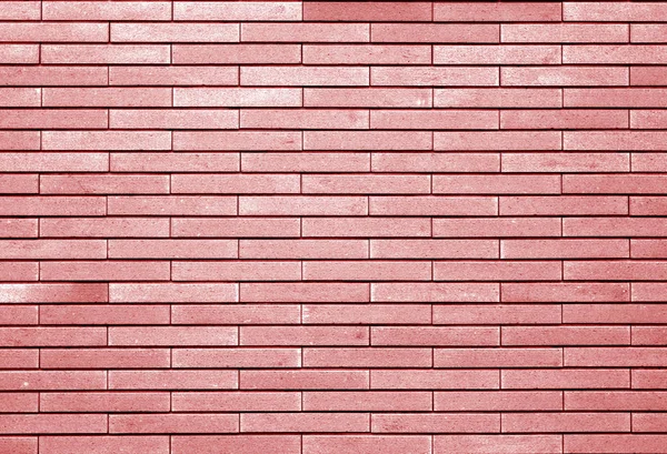 Dekorative Ziegelwand in roter Farbe. — Stockfoto