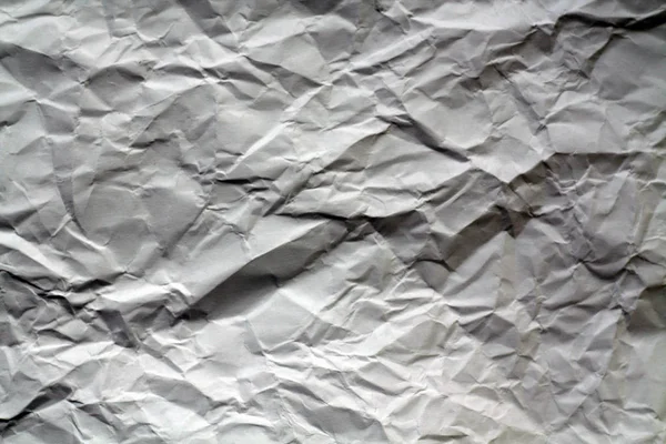 Hoja de papel arrugada de color blanco . —  Fotos de Stock