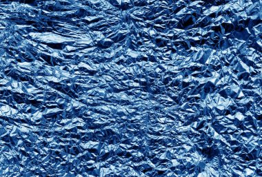 Lacivert renkli metal folyo doku.