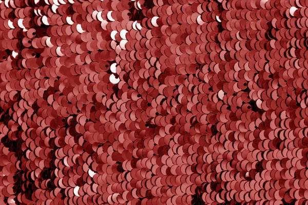 Glinsterende pailletten textuur in rode Toon. — Stockfoto